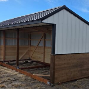 8x20 Mini Tongue and Groove Animal Shelter with Tack Room